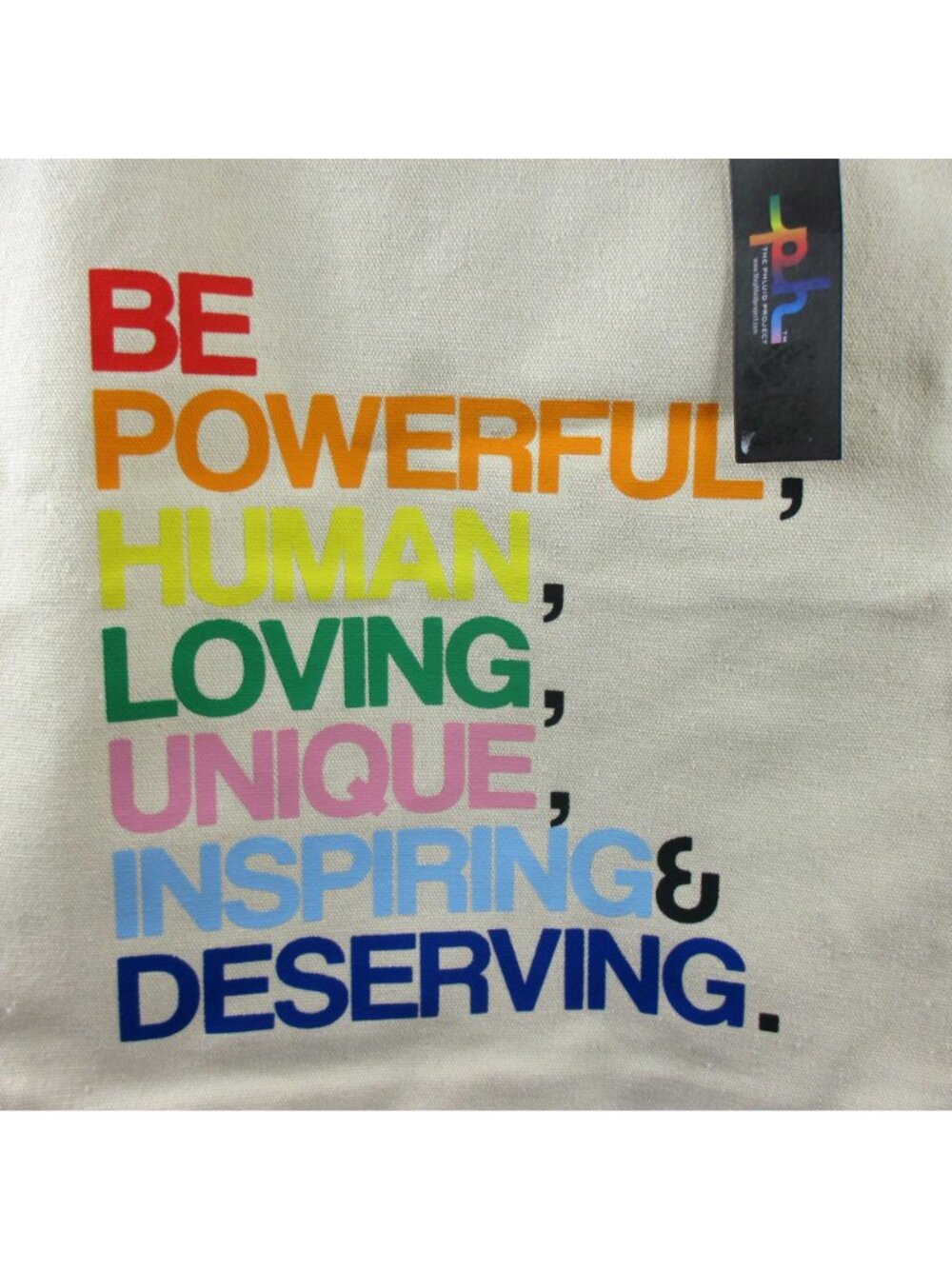 The Tote PRIDE Phluid Project Be Phluid Colorful NWT Boho Peace Empowerment - Picture 3 of 11